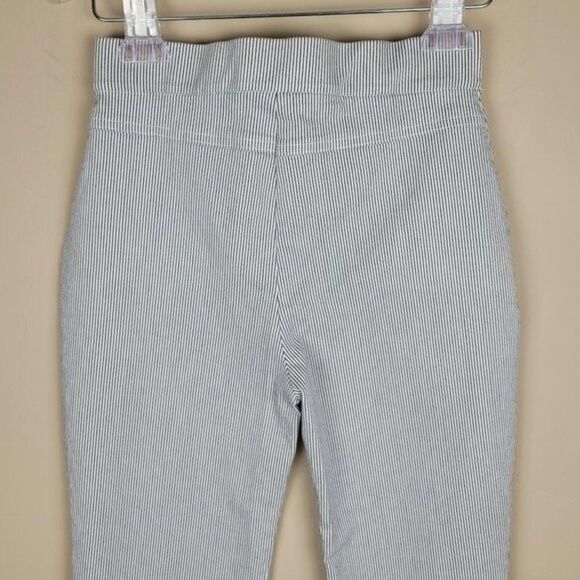 Free People Florence Crop Flare Pants Railroad Stripe White Size XS - Picture 7 of 12